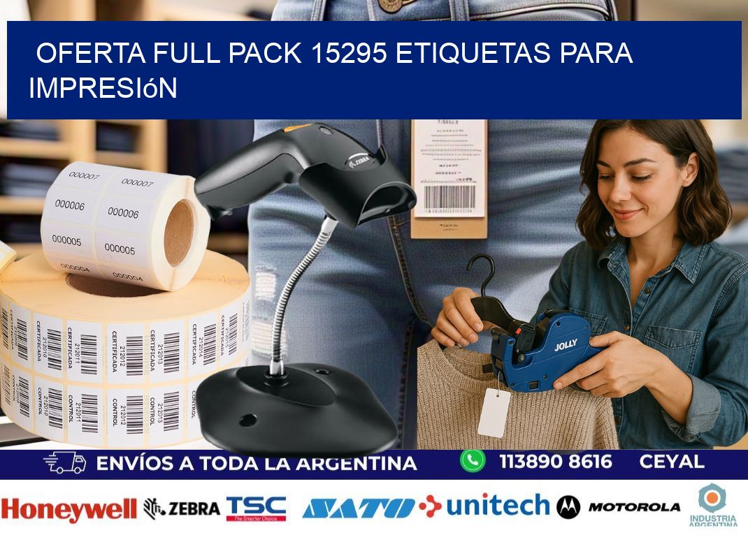Oferta full pack 15295 etiquetas para impresión