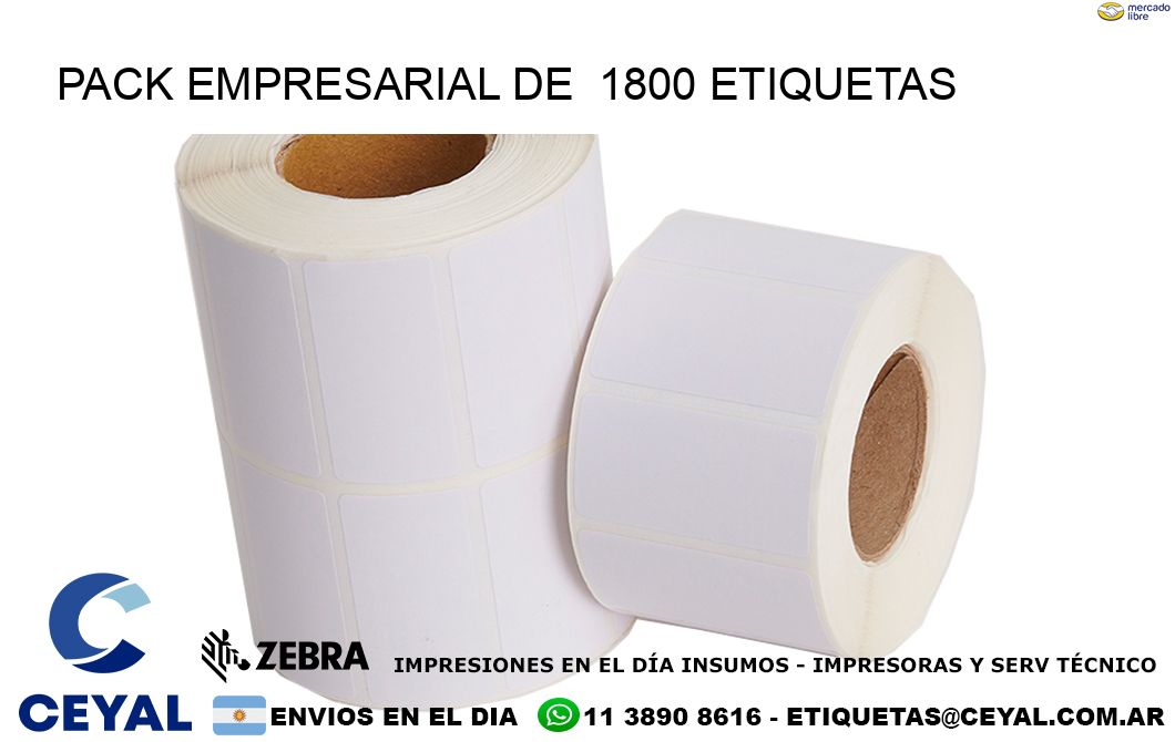 Pack empresarial de  1800 etiquetas