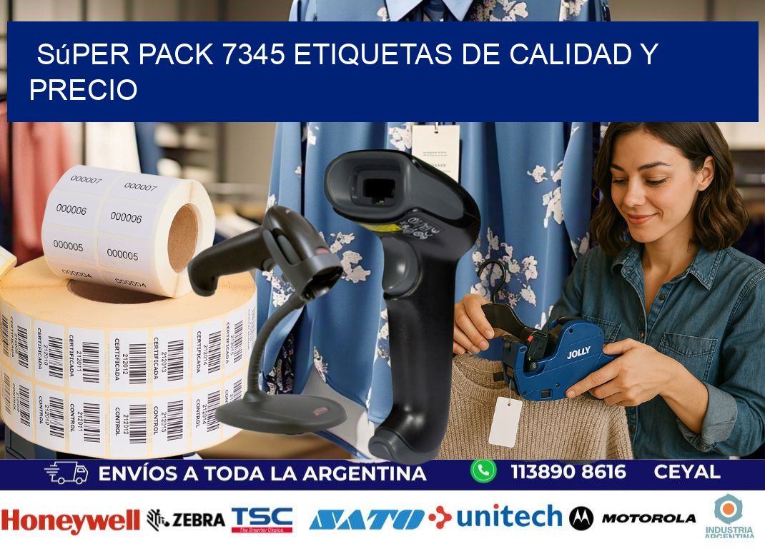 Súper pack 7345 etiquetas de calidad y precio