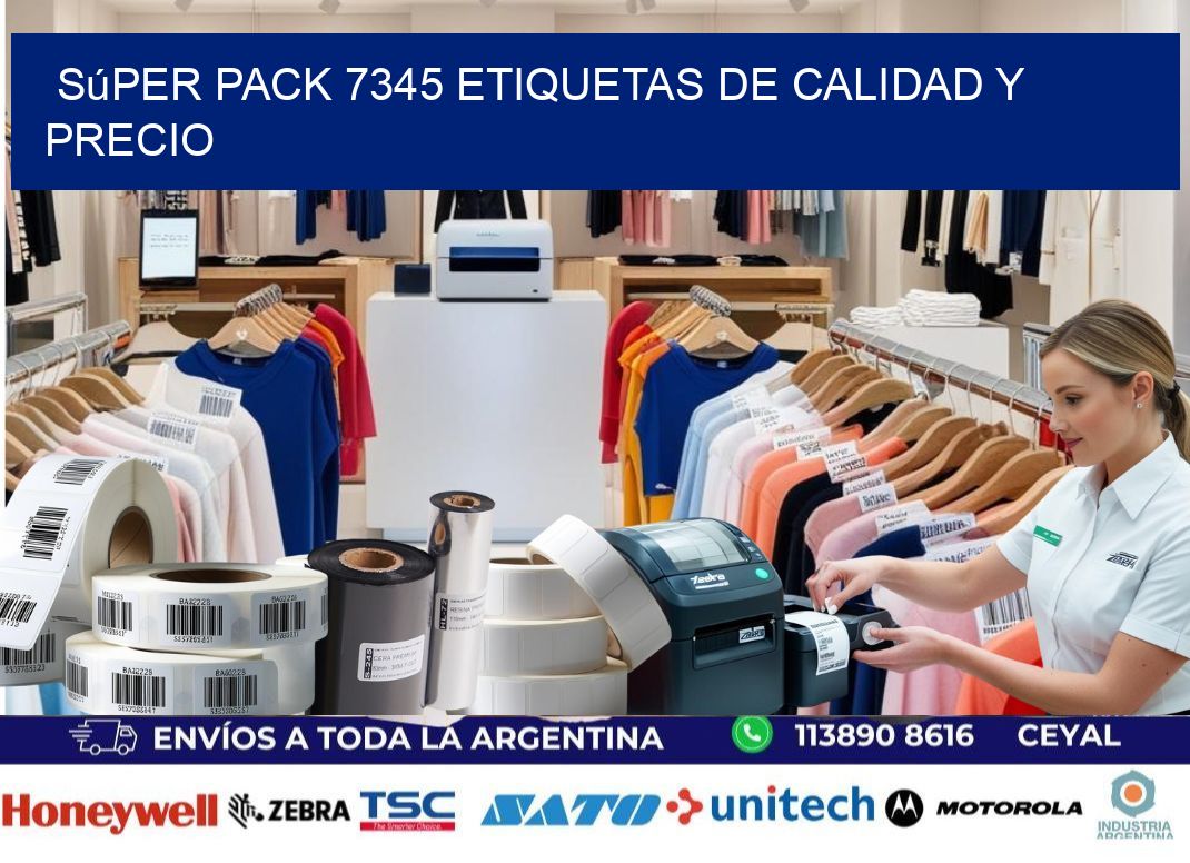Súper pack 7345 etiquetas de calidad y precio
