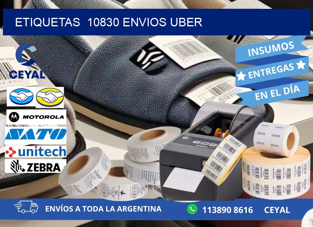 etiquetas  10830 ENVIOS UBER