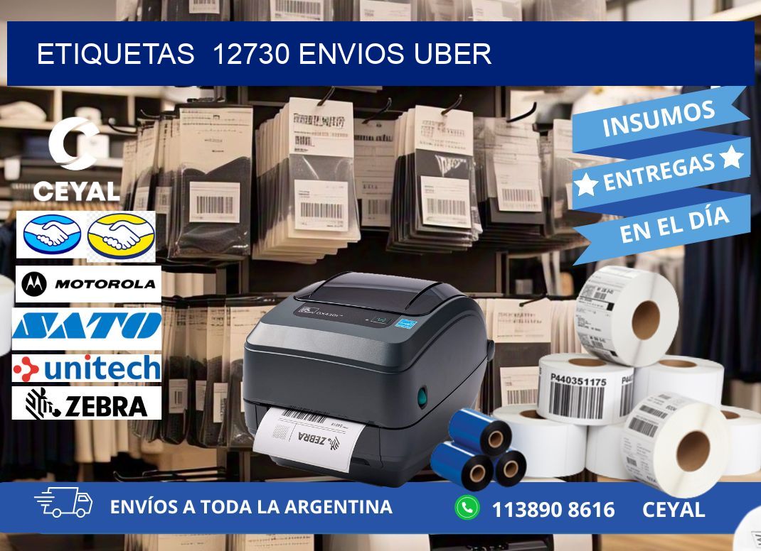etiquetas  12730 ENVIOS UBER