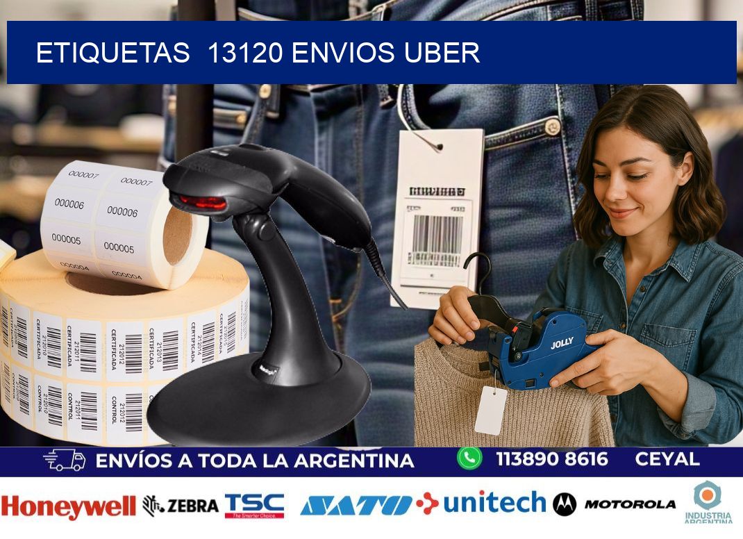etiquetas  13120 ENVIOS UBER