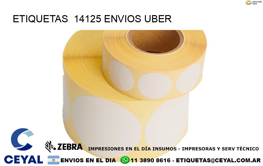 etiquetas  14125 ENVIOS UBER
