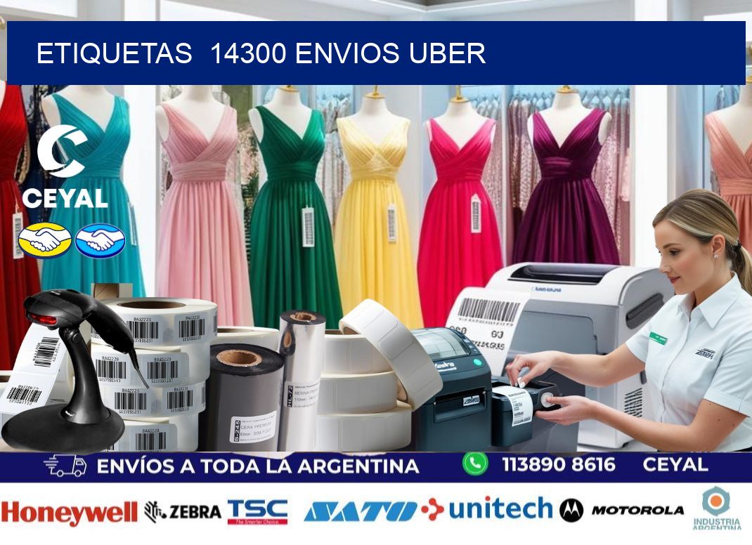 etiquetas  14300 ENVIOS UBER