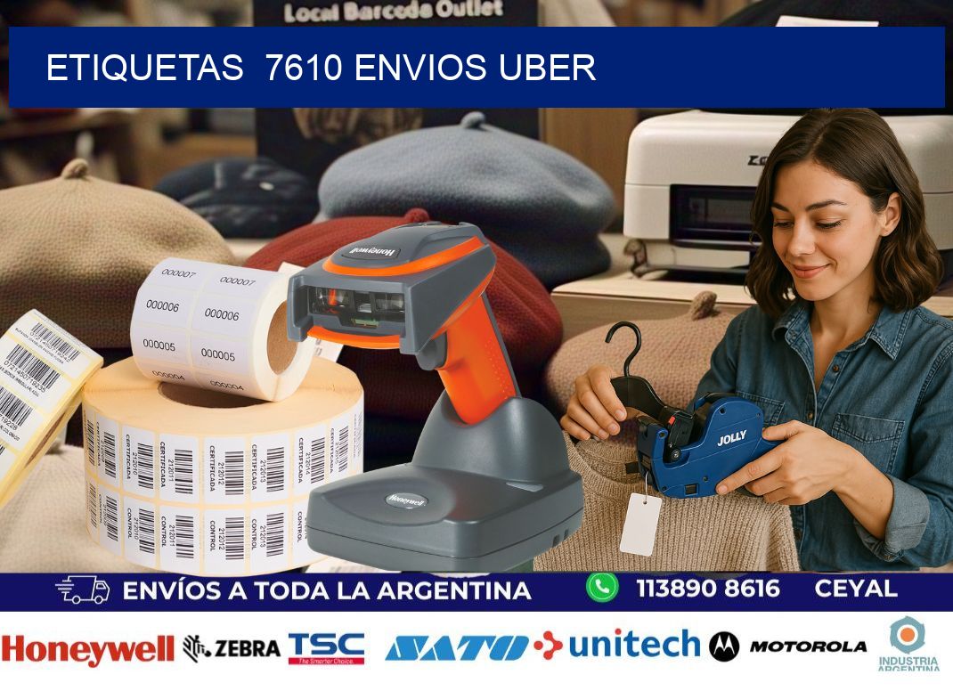 etiquetas  7610 ENVIOS UBER