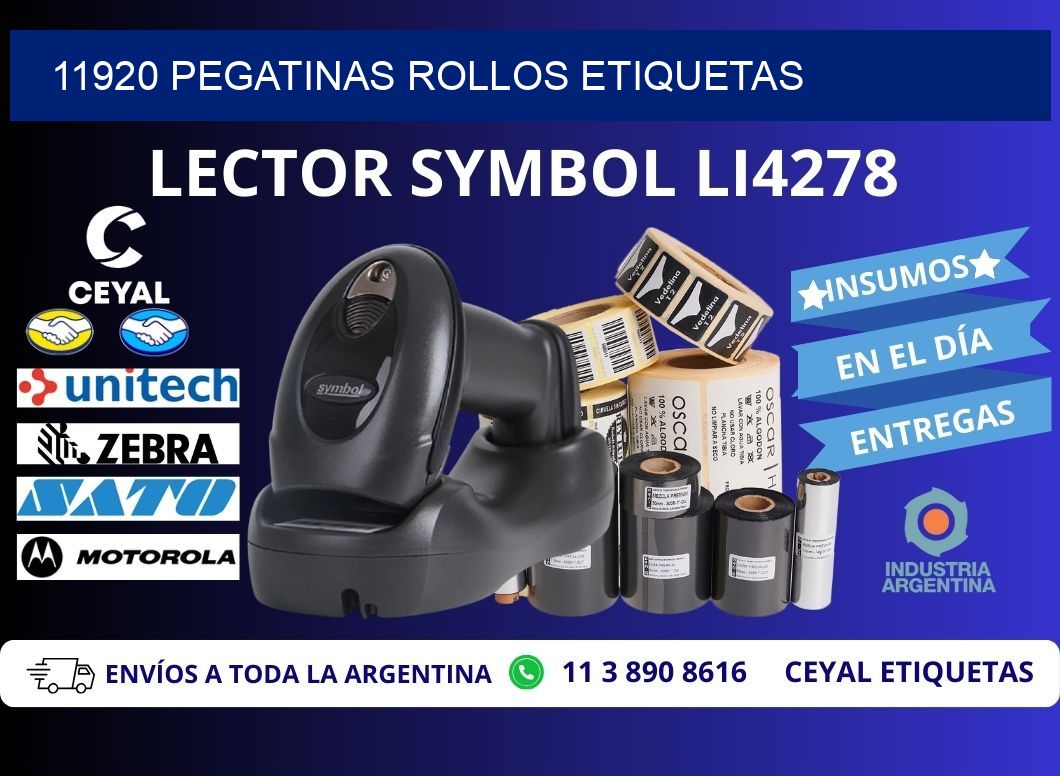 11920 Pegatinas rollos etiquetas