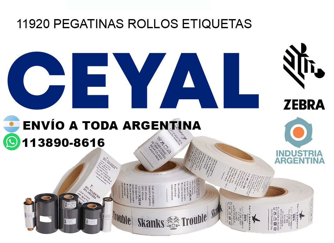 11920 Pegatinas rollos etiquetas