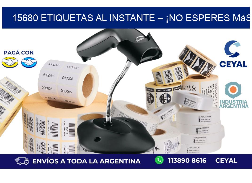 15680 Etiquetas al Instante – ¡No Esperes Más