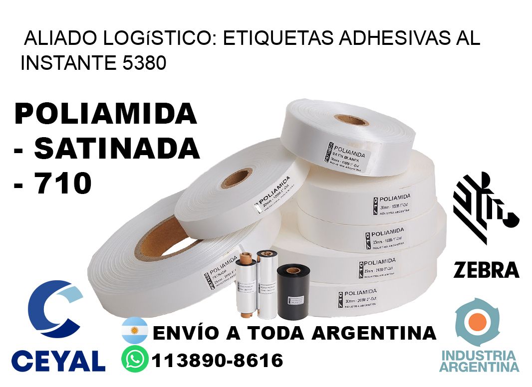 Aliado Logístico: Etiquetas Adhesivas al Instante 5380