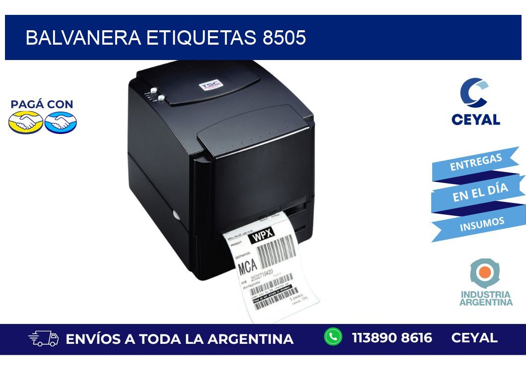 Balvanera etiquetas 8505