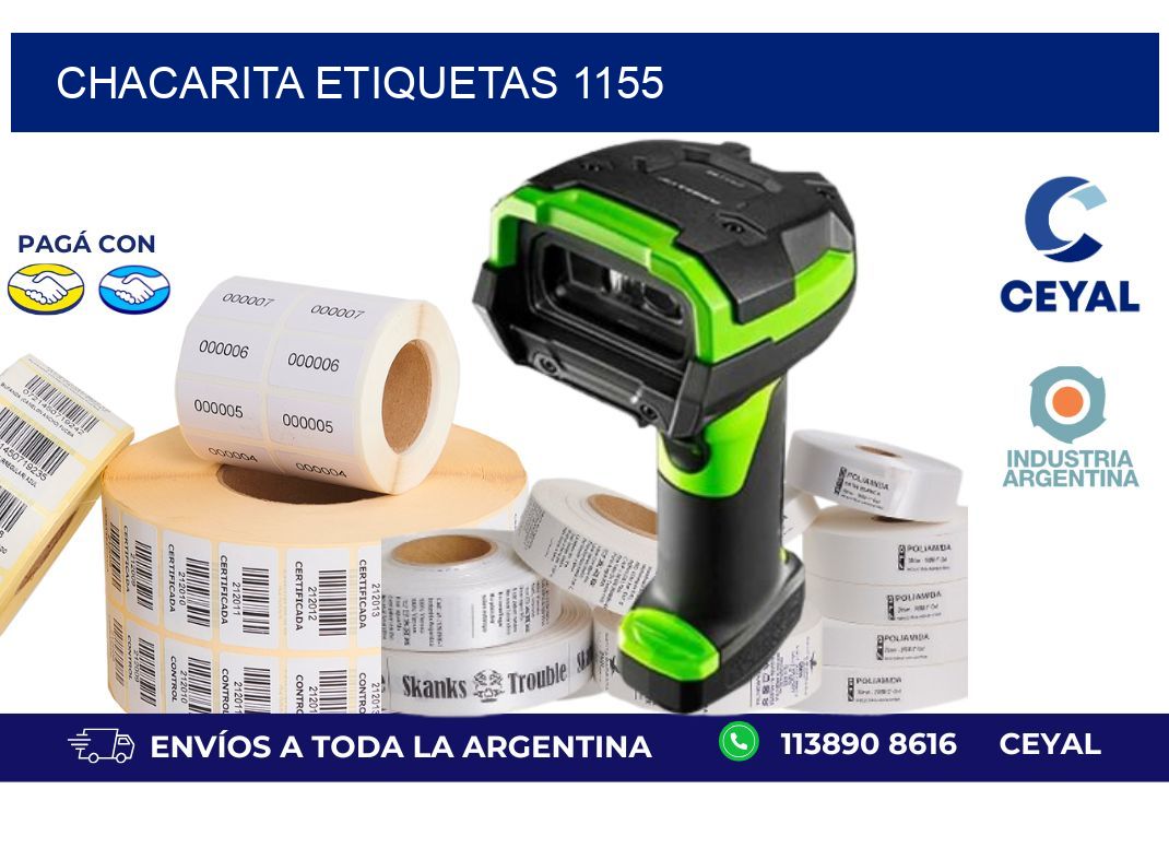 Chacarita etiquetas 1155