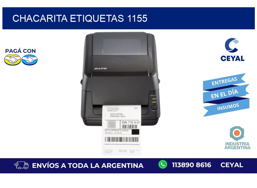 Chacarita etiquetas 1155