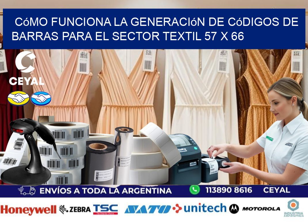 Cómo Funciona la Generación de Códigos de Barras para el Sector Textil 57 x 66