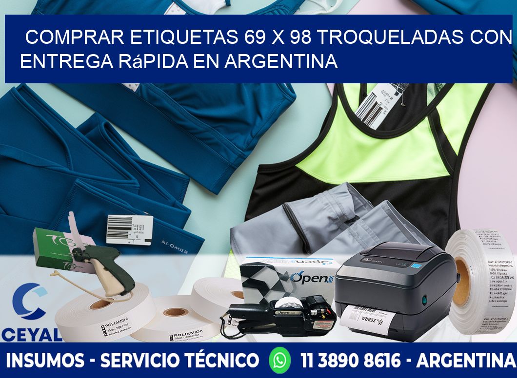 Comprar etiquetas 69 x 98 troqueladas con entrega rápida en Argentina