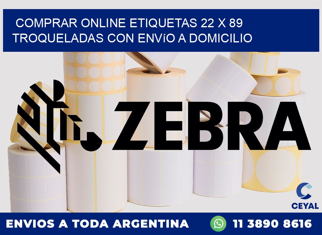 Comprar online etiquetas 22 x 89 troqueladas con envío a domicilio