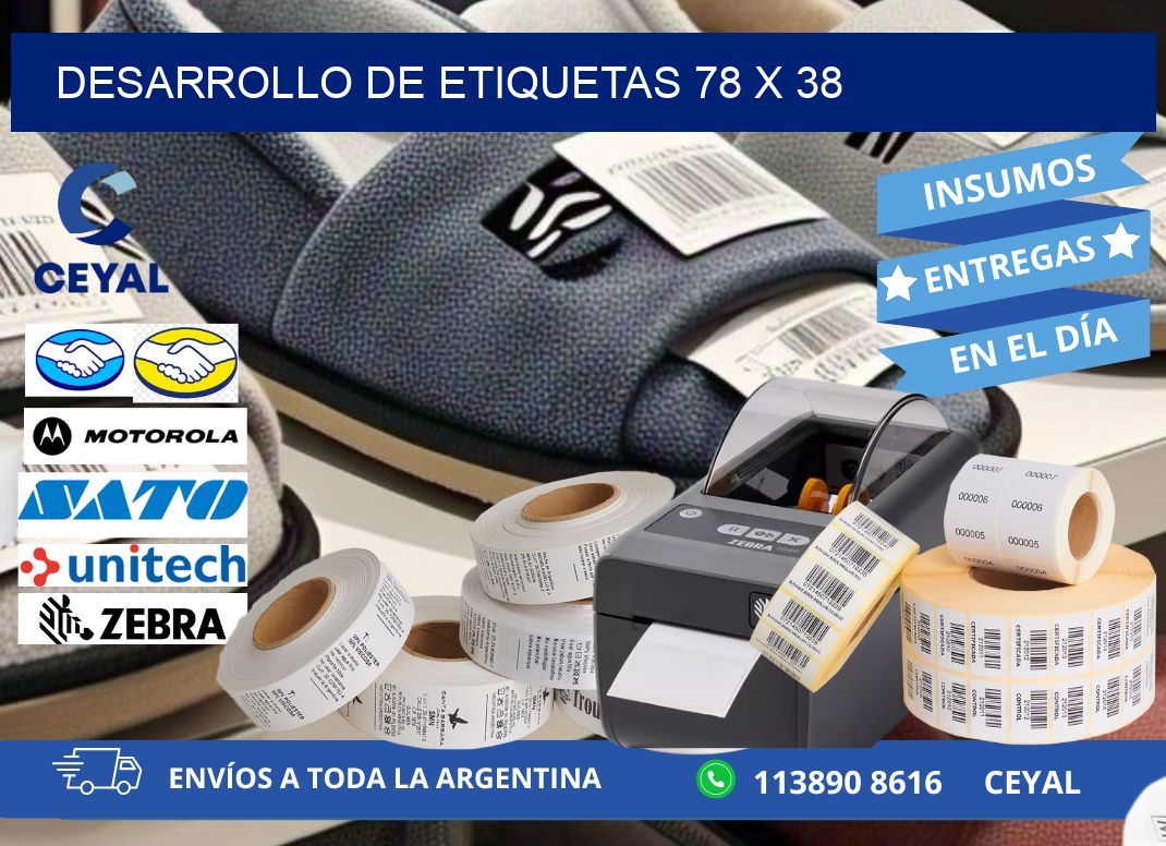 Desarrollo de etiquetas 78 x 38