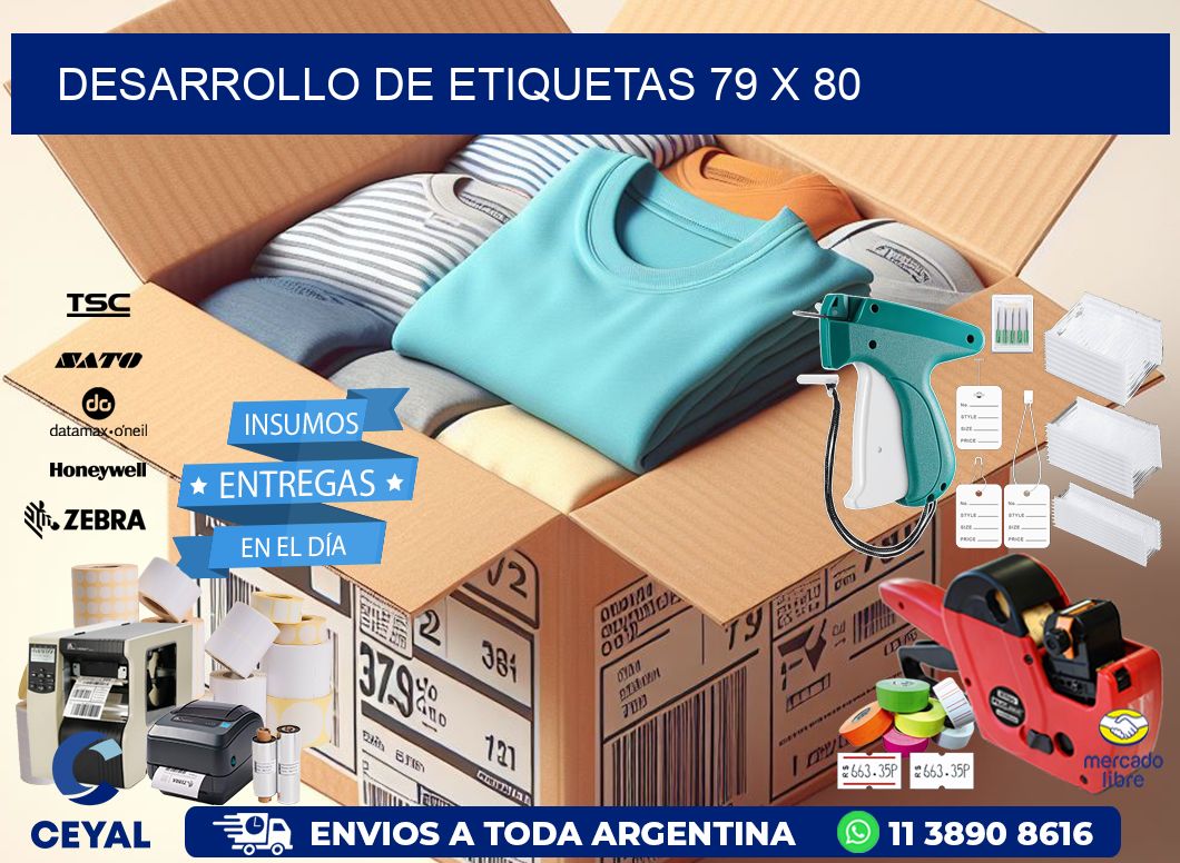 Desarrollo de etiquetas 79 x 80