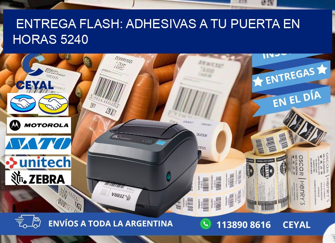 Entrega Flash: Adhesivas A Tu Puerta en Horas 5240