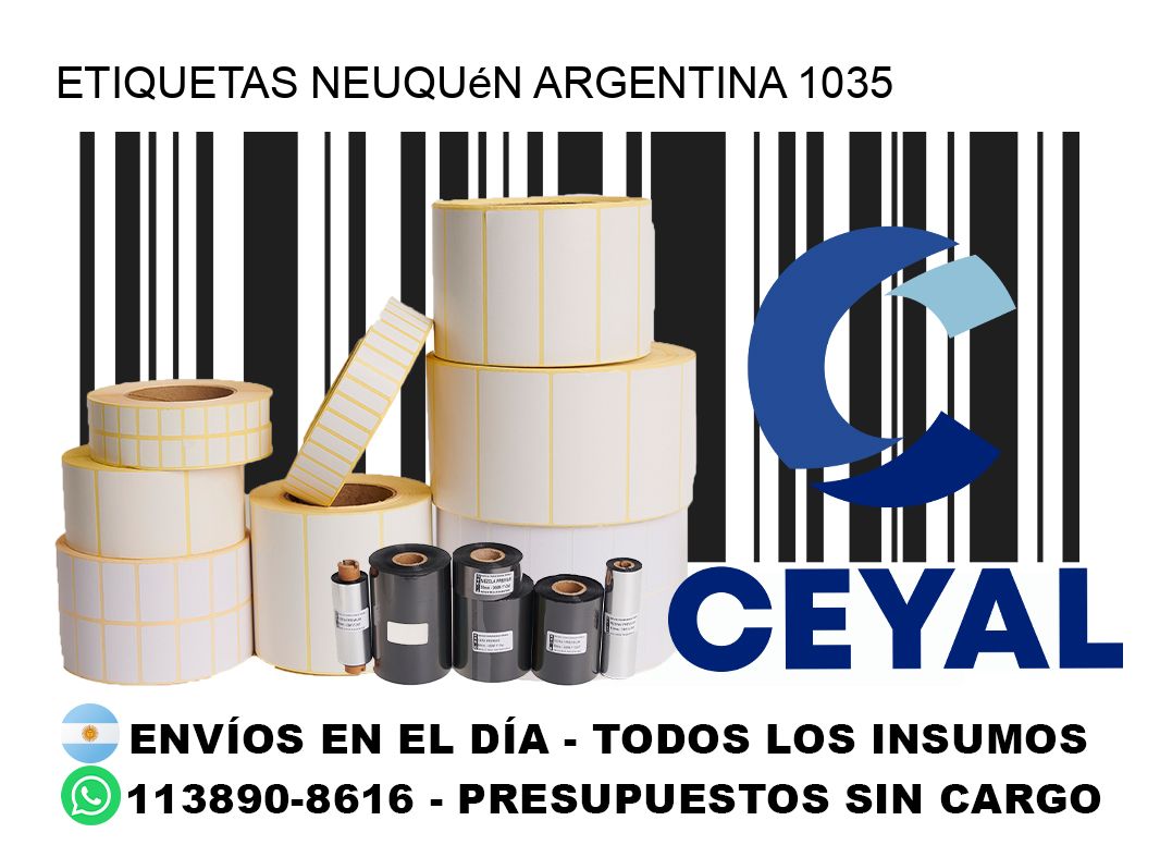 Etiquetas Neuquén Argentina 1035