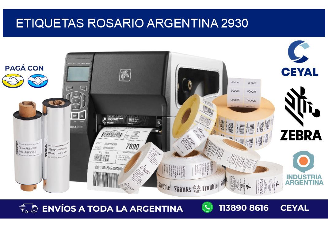 Etiquetas Rosario Argentina 2930