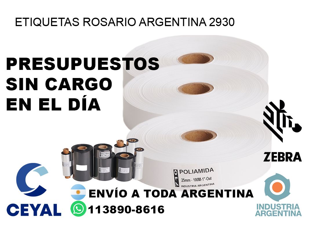 Etiquetas Rosario Argentina 2930