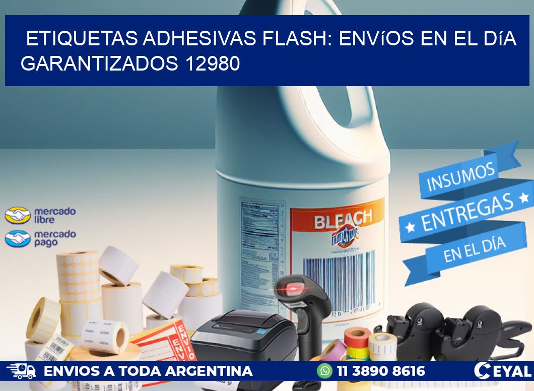 Etiquetas adhesivas Flash: Envíos en el Día Garantizados 12980