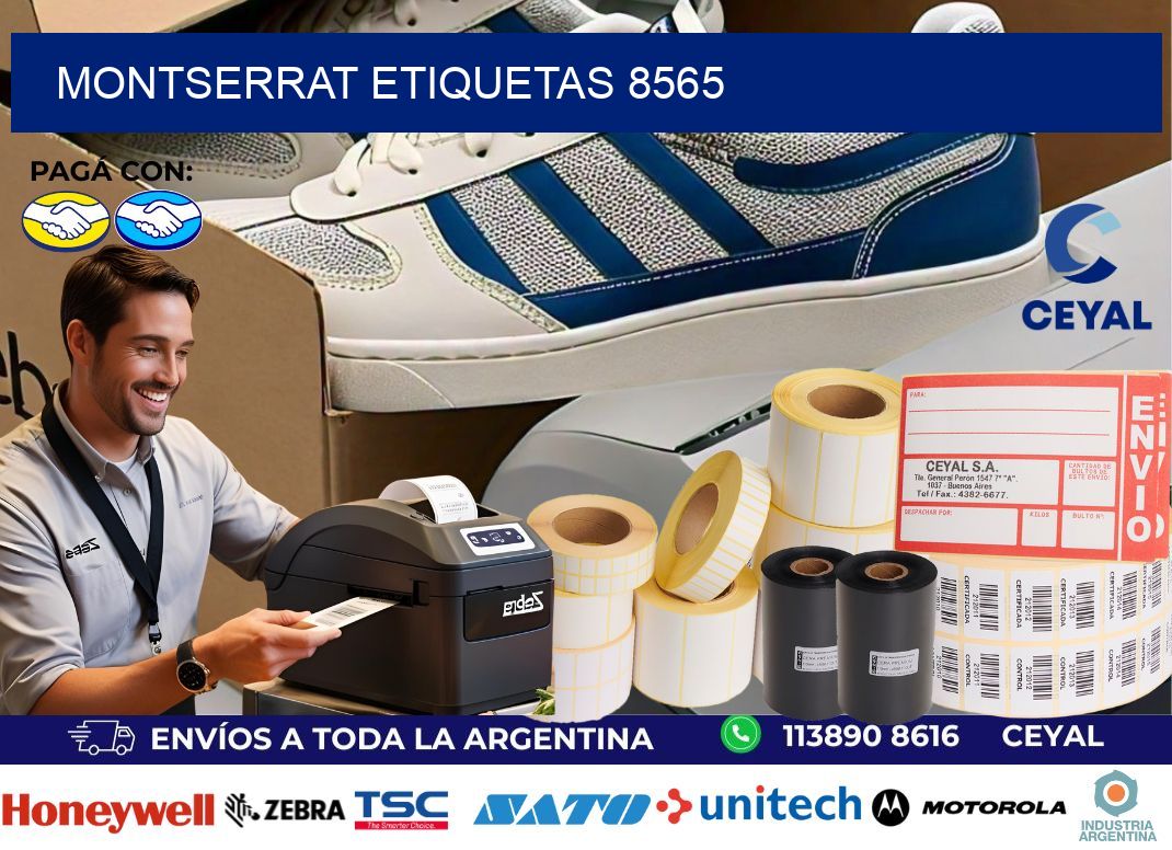 Montserrat etiquetas 8565