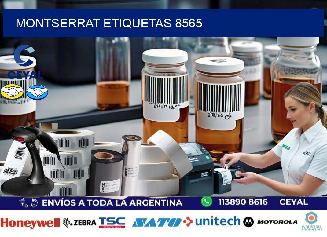 Montserrat etiquetas 8565