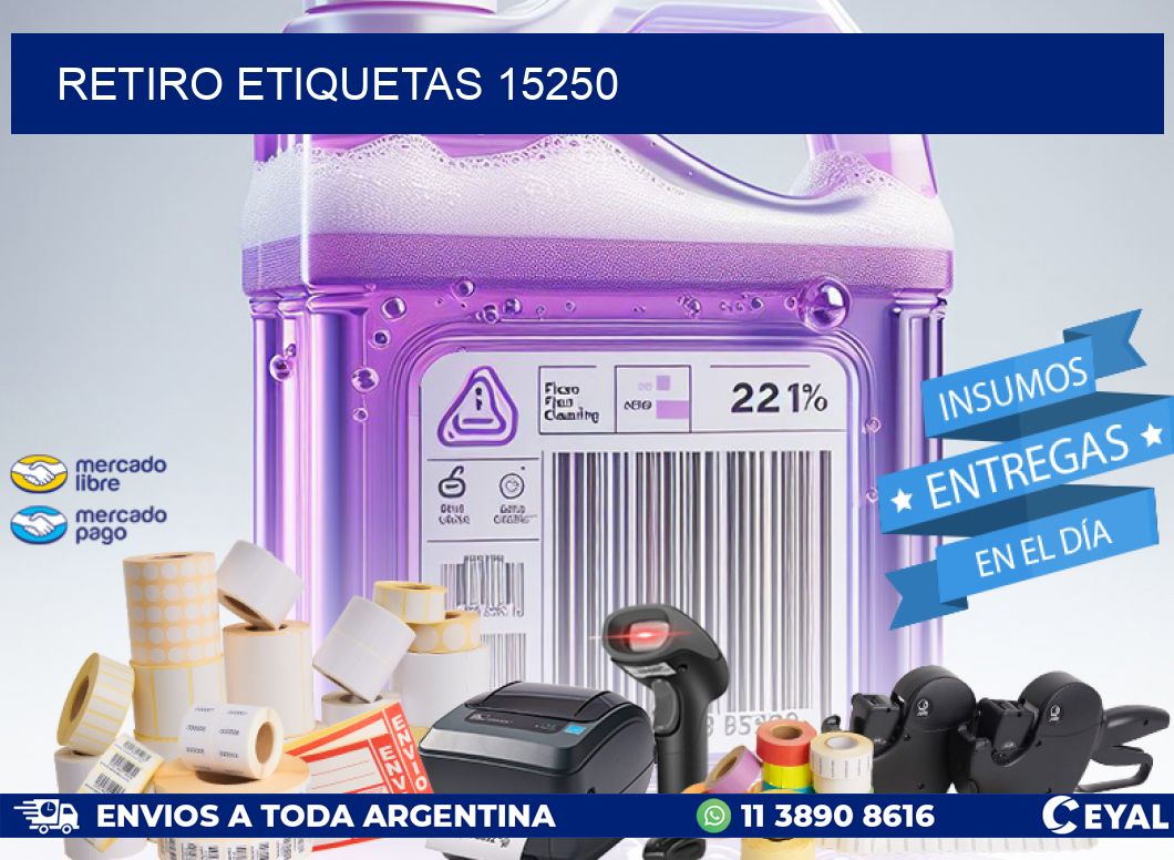 Retiro etiquetas 15250