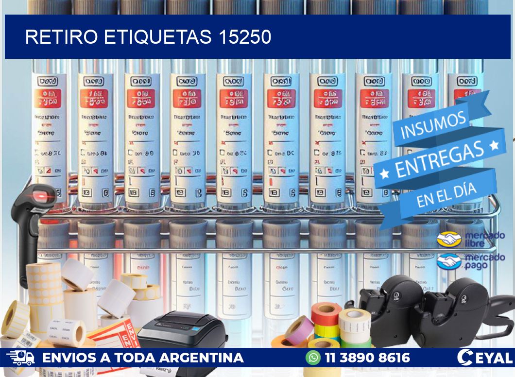 Retiro etiquetas 15250