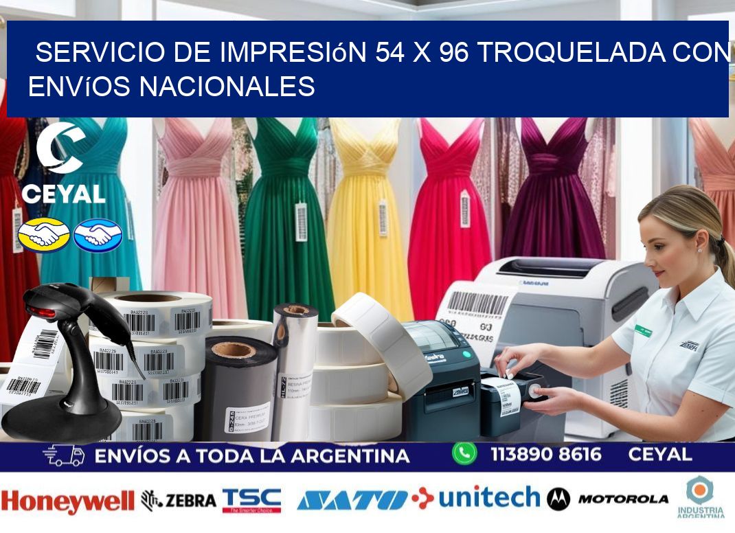 Servicio de impresión 54 x 96 troquelada con envíos nacionales