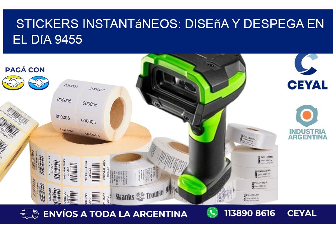 Stickers Instantáneos: Diseña y Despega en el Día 9455