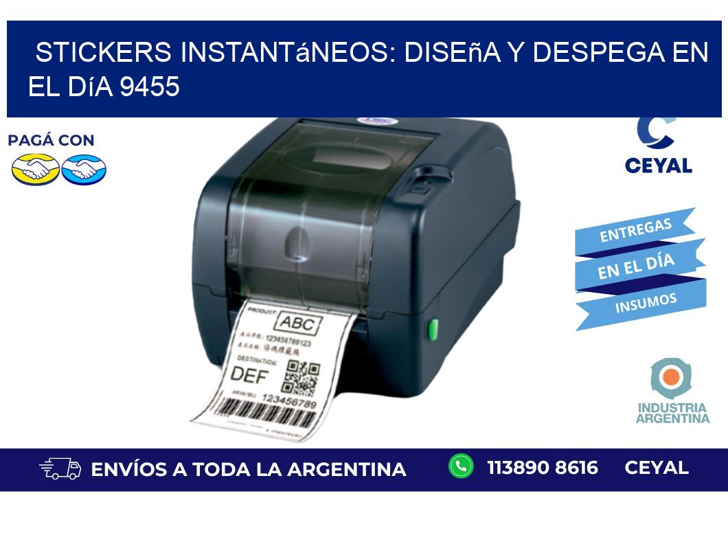 Stickers Instantáneos: Diseña y Despega en el Día 9455
