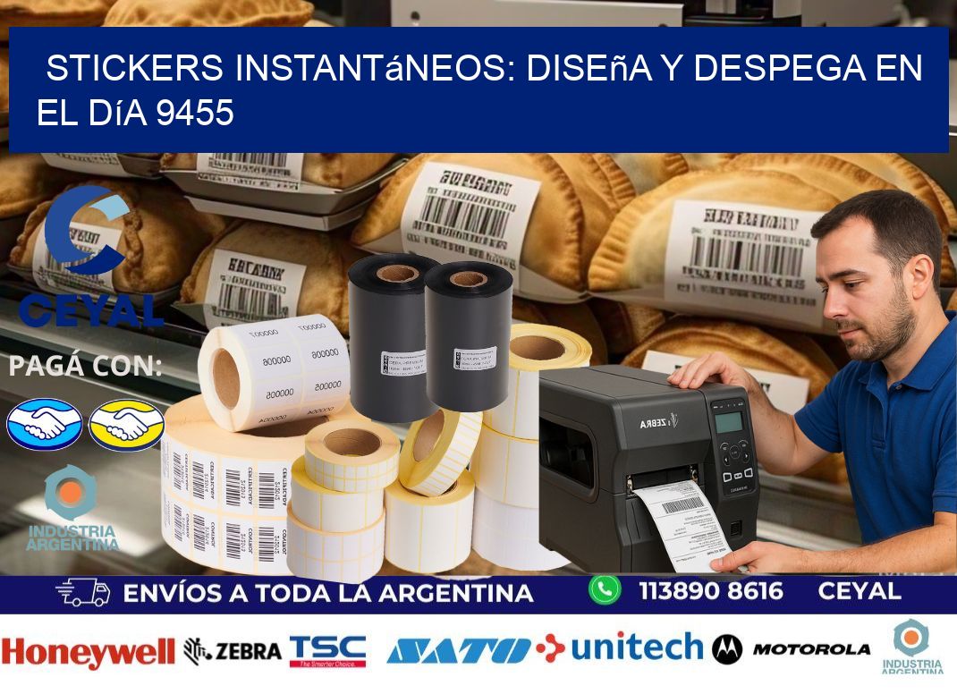 Stickers Instantáneos: Diseña y Despega en el Día 9455