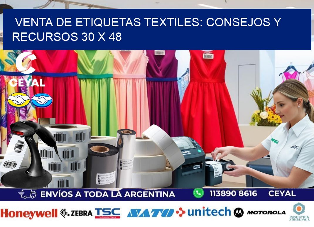 Venta de Etiquetas Textiles: Consejos y Recursos 30 x 48