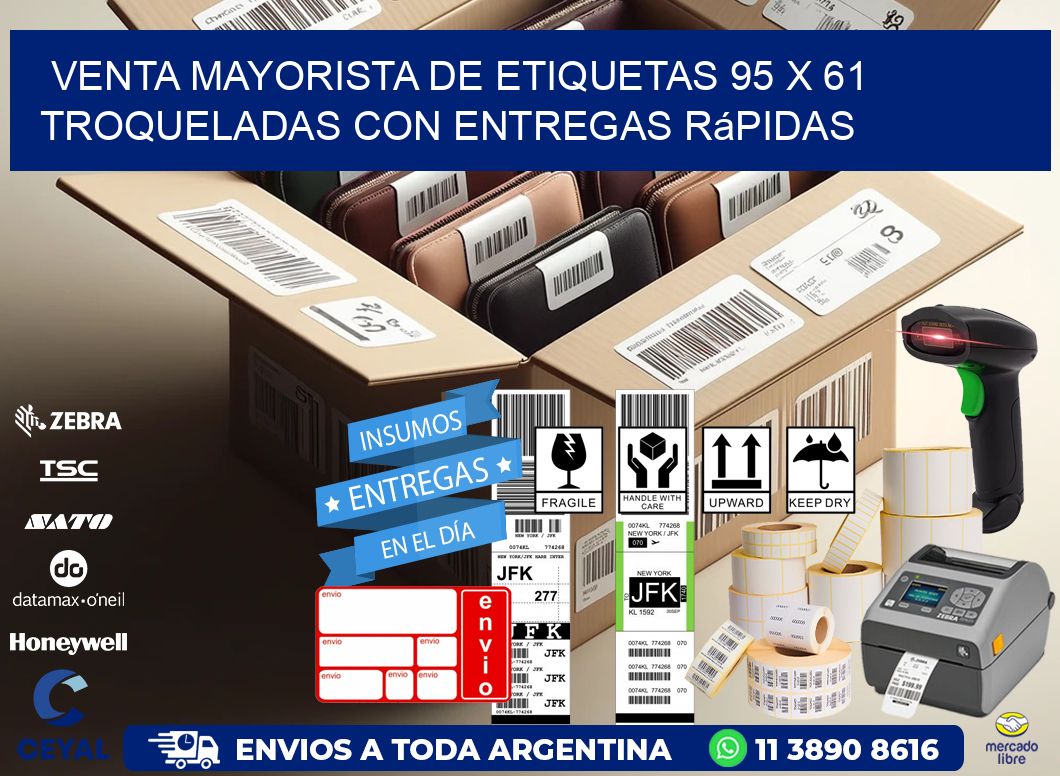 Venta mayorista de etiquetas 95 x 61 troqueladas con entregas rápidas
