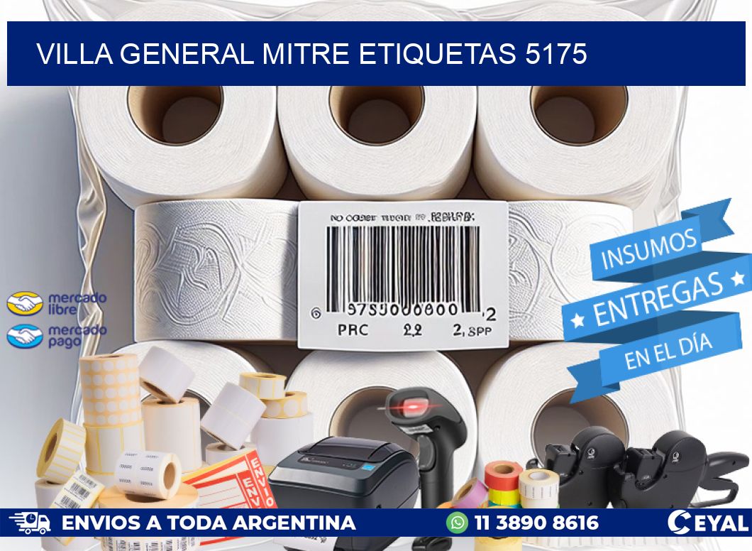 Villa General Mitre etiquetas 5175