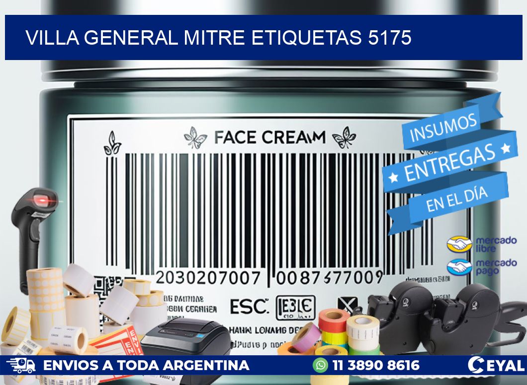 Villa General Mitre etiquetas 5175