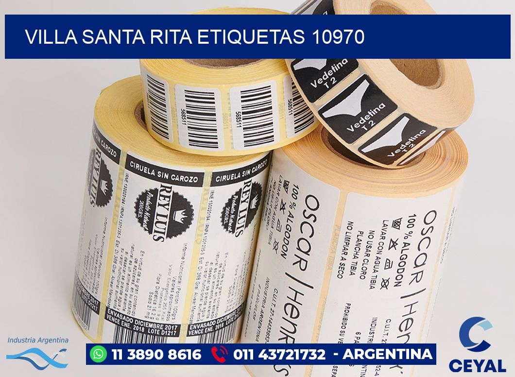 Villa Santa Rita etiquetas 10970