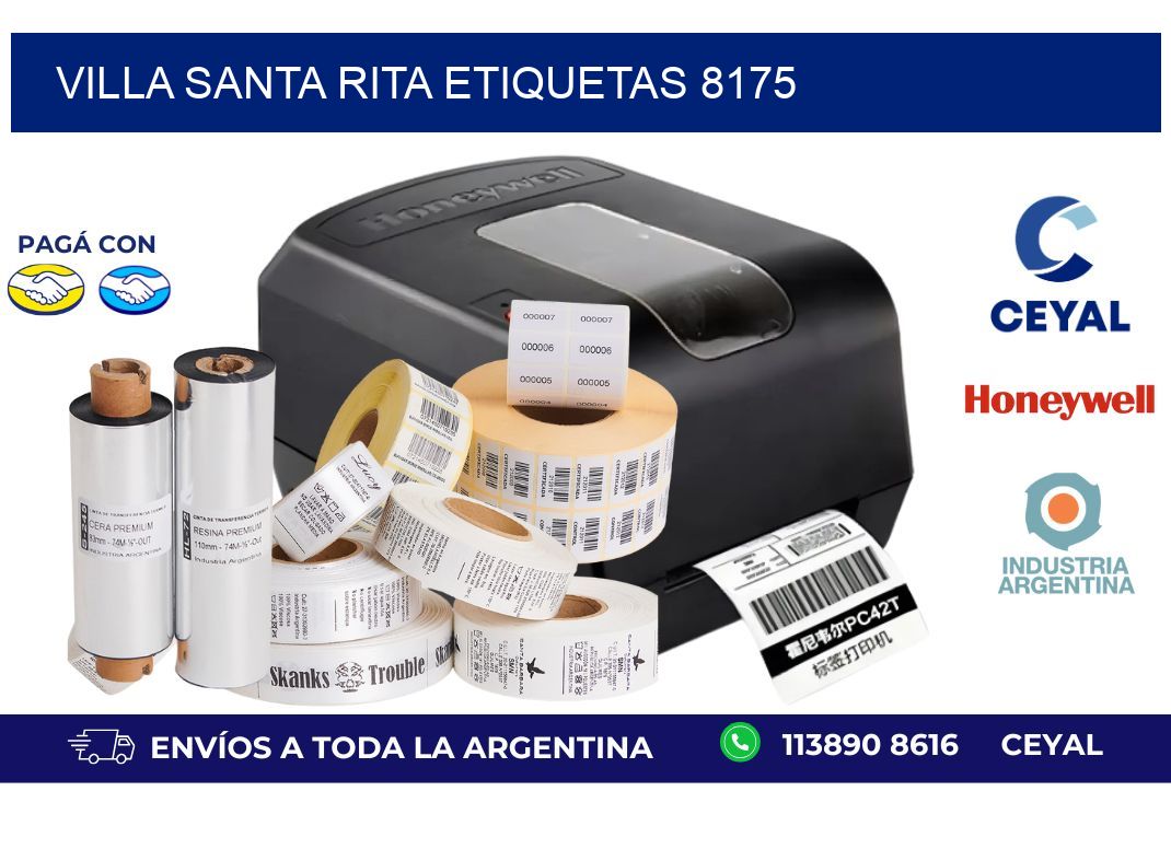 Villa Santa Rita etiquetas 8175