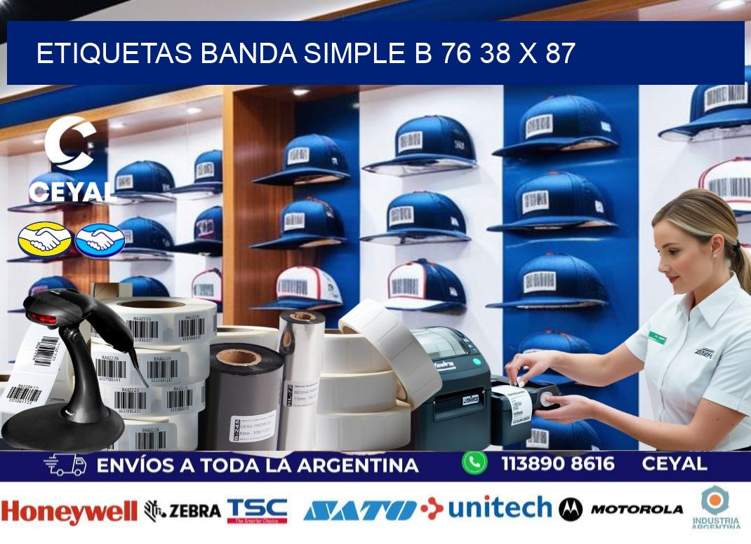 etiquetas banda simple b 76 38 x 87
