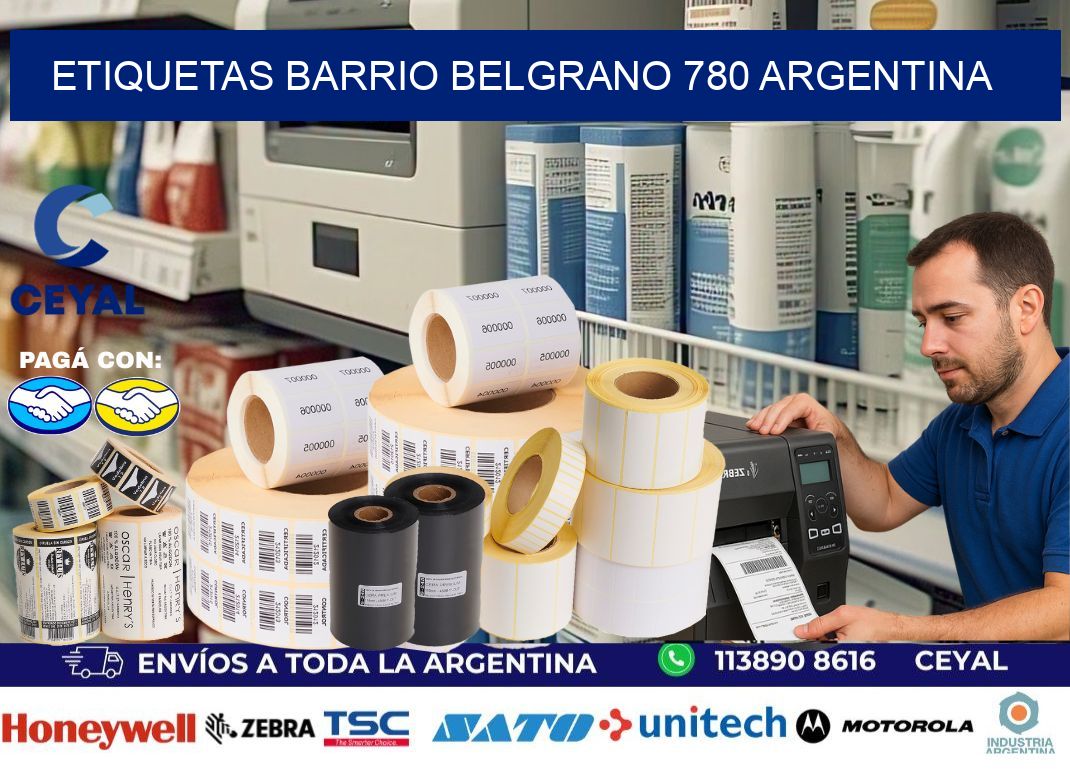 etiquetas barrio belgrano 780 argentina