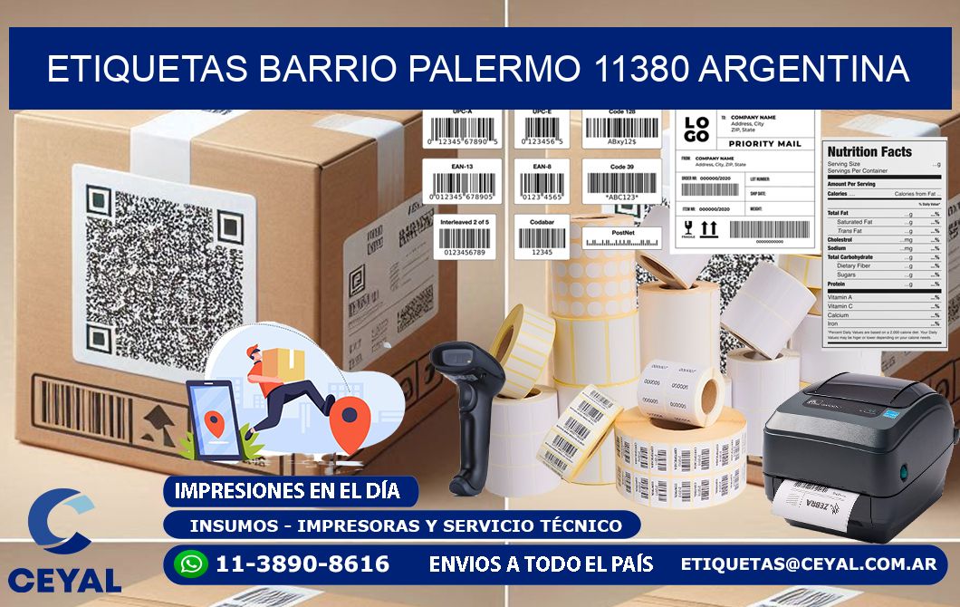 etiquetas barrio palermo 11380 argentina