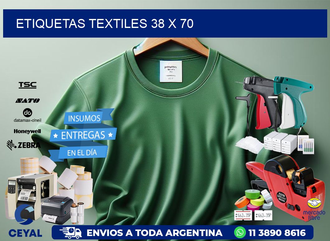 etiquetas textiles 38 x 70
