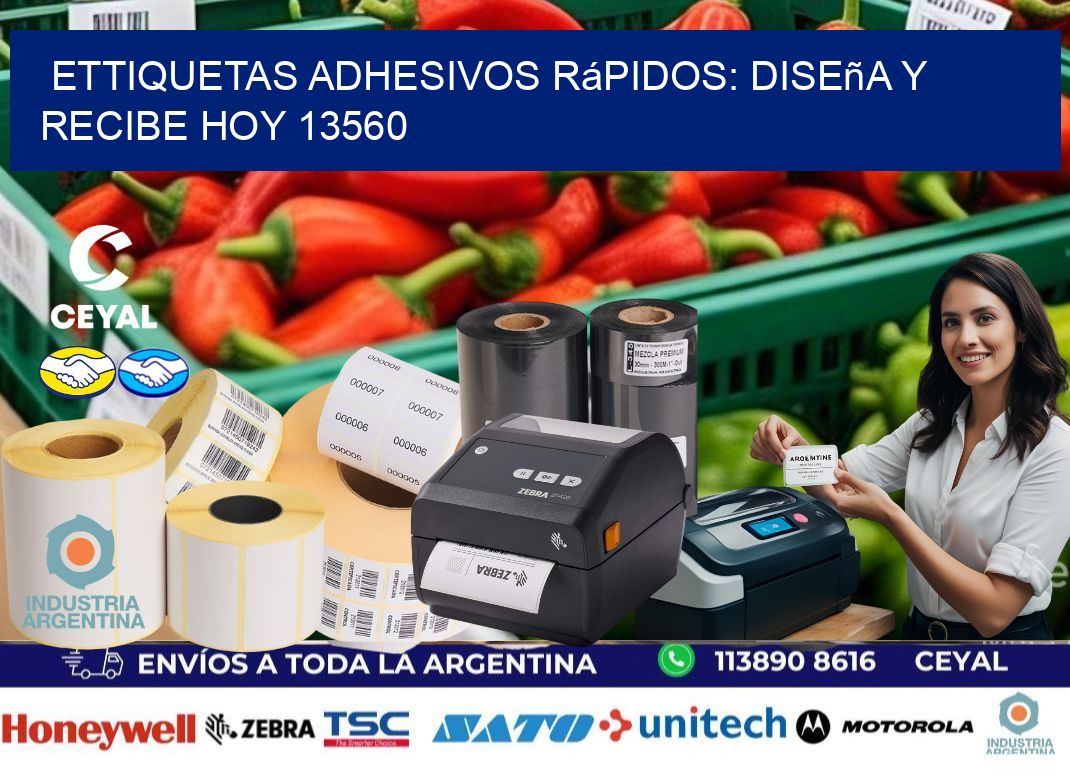 ettiquetas Adhesivos Rápidos: Diseña y Recibe Hoy 13560