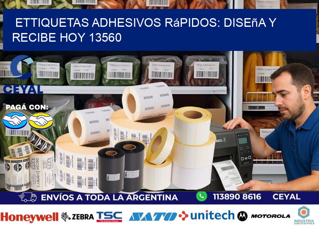 ettiquetas Adhesivos Rápidos: Diseña y Recibe Hoy 13560