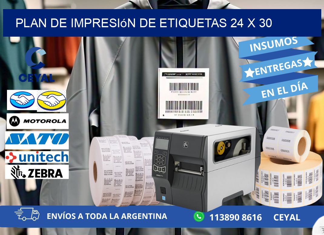 plan de impresión de etiquetas 24 x 30