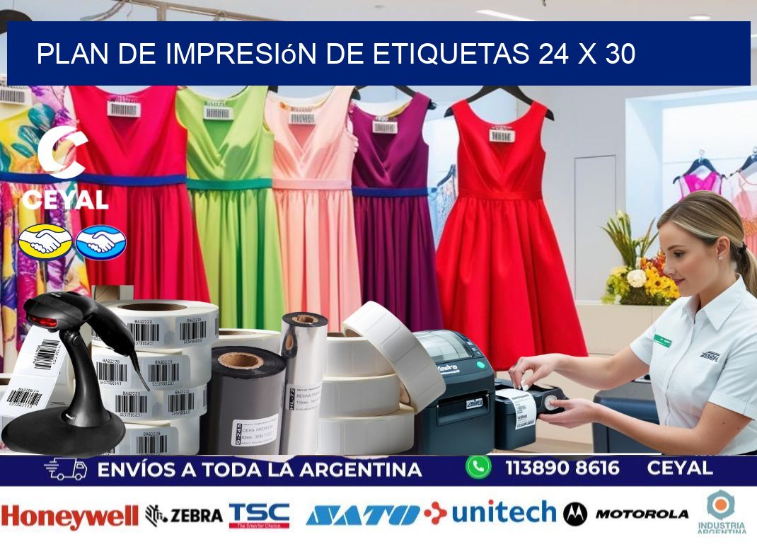 plan de impresión de etiquetas 24 x 30