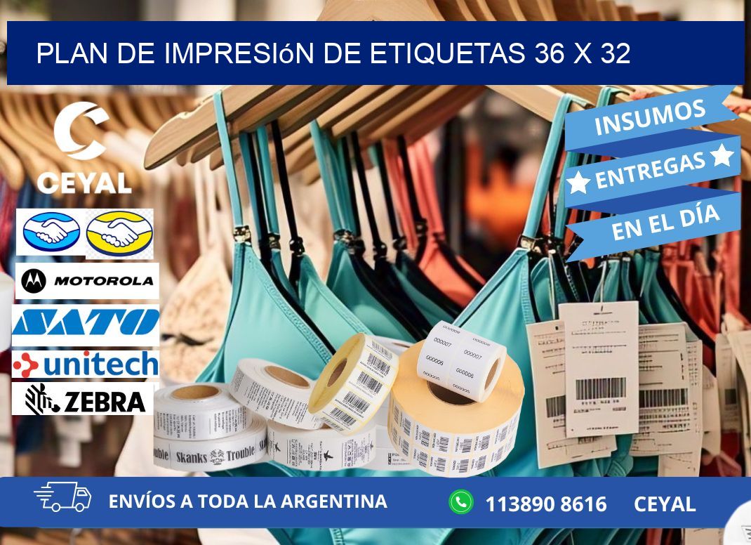 plan de impresión de etiquetas 36 x 32